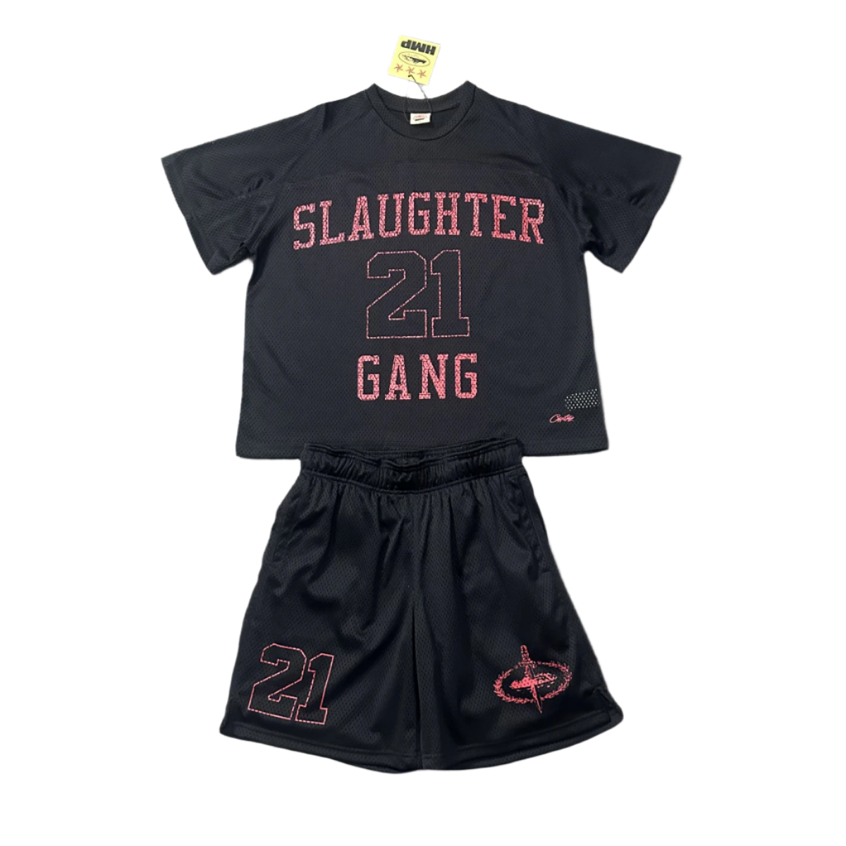 Corteiz x Slaughter Gang 21 Savage Mesh Short set