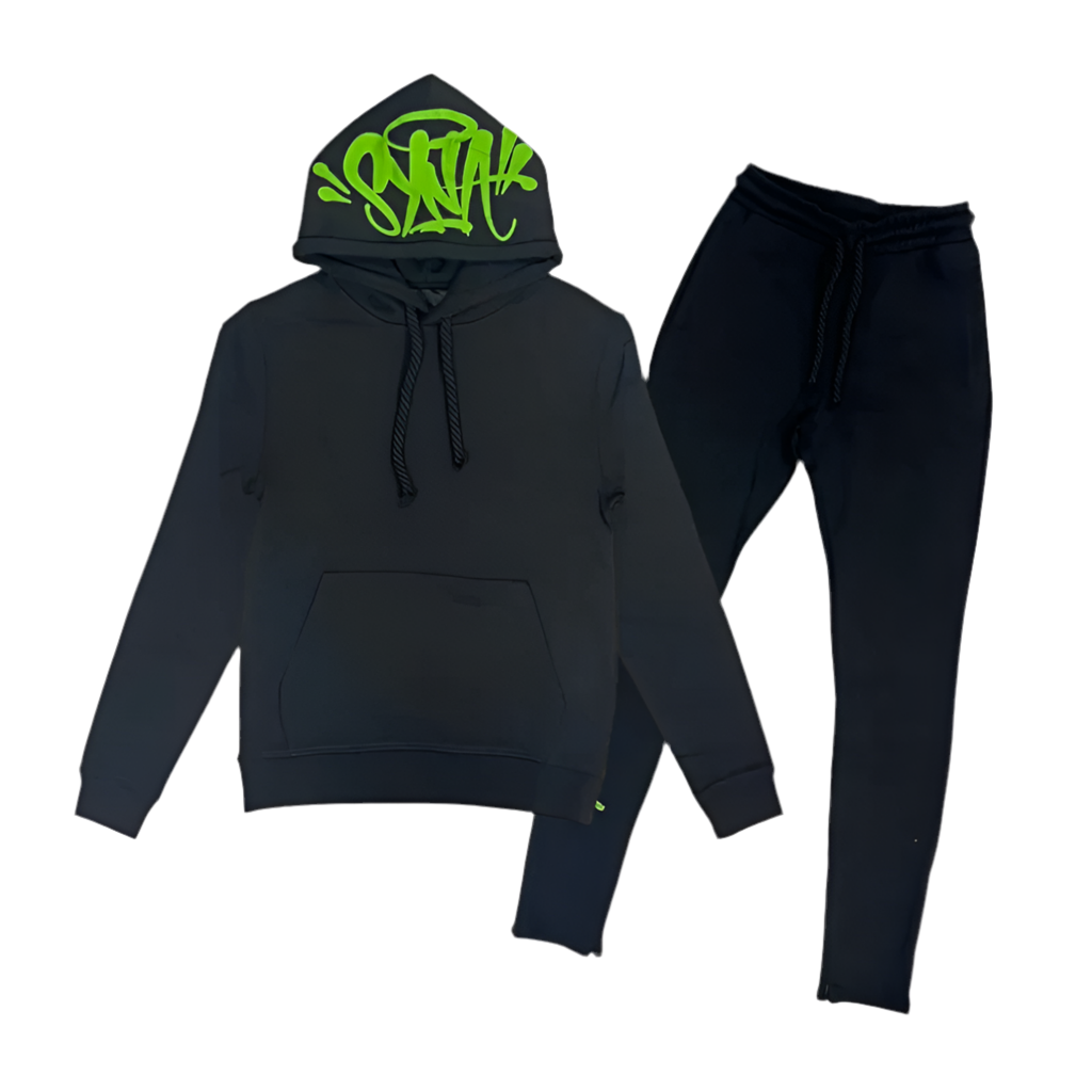 SYNA WORLD LOGO TRACKSUIT - BLACK / GREEN