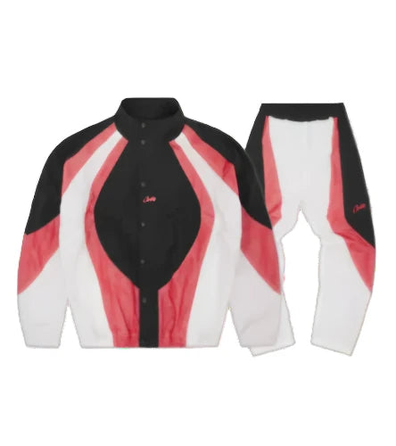 Corteiz Vertigo Shuku Tracksuit- Black/White/Pink