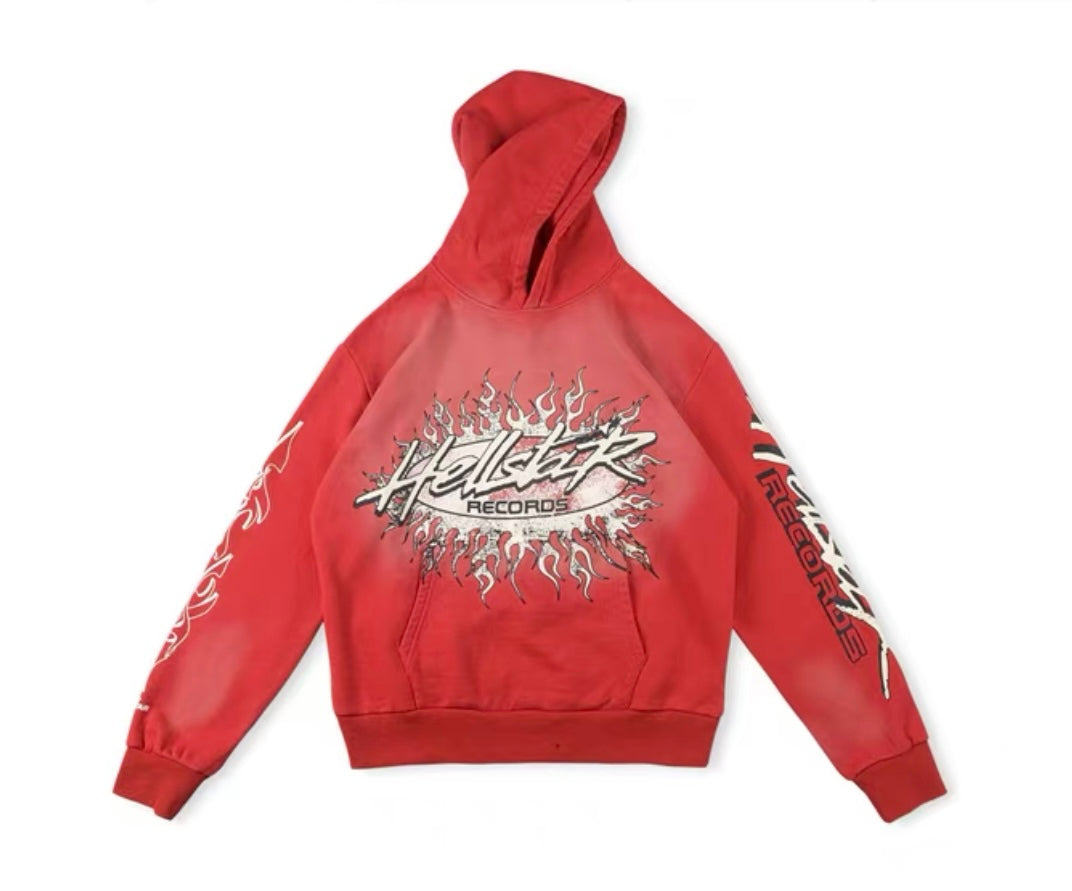 Hellstar Records Hoodie - Red