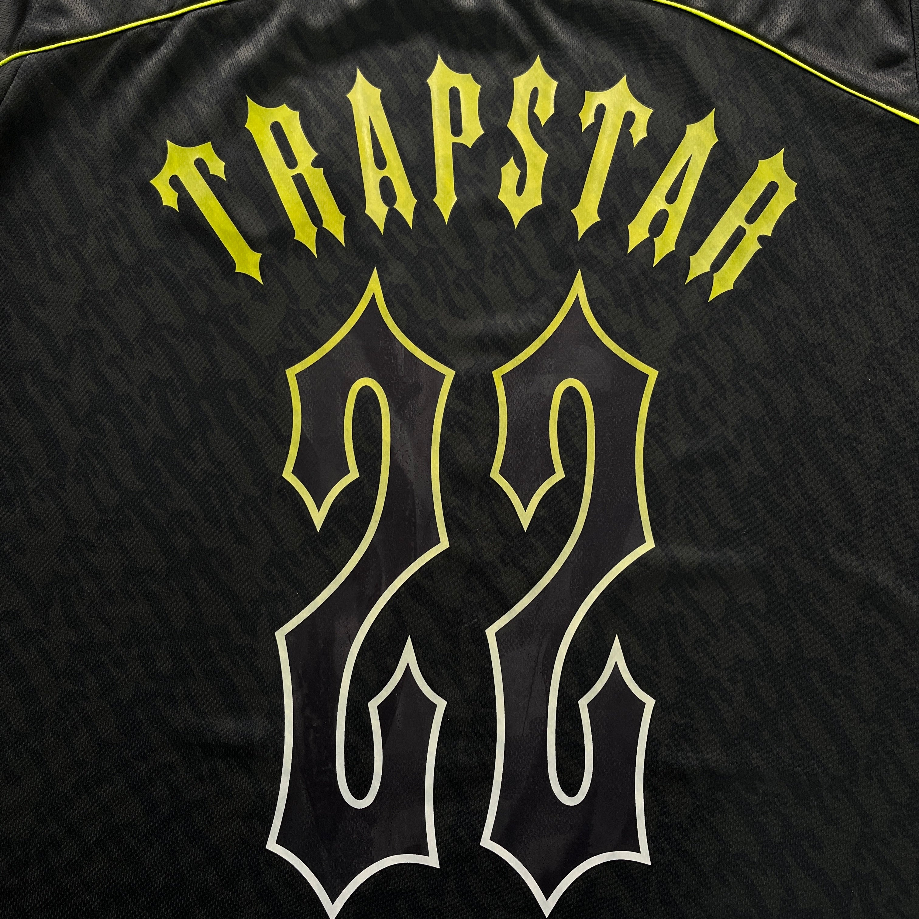 Trapstar T Football Jersey- Black/Lime