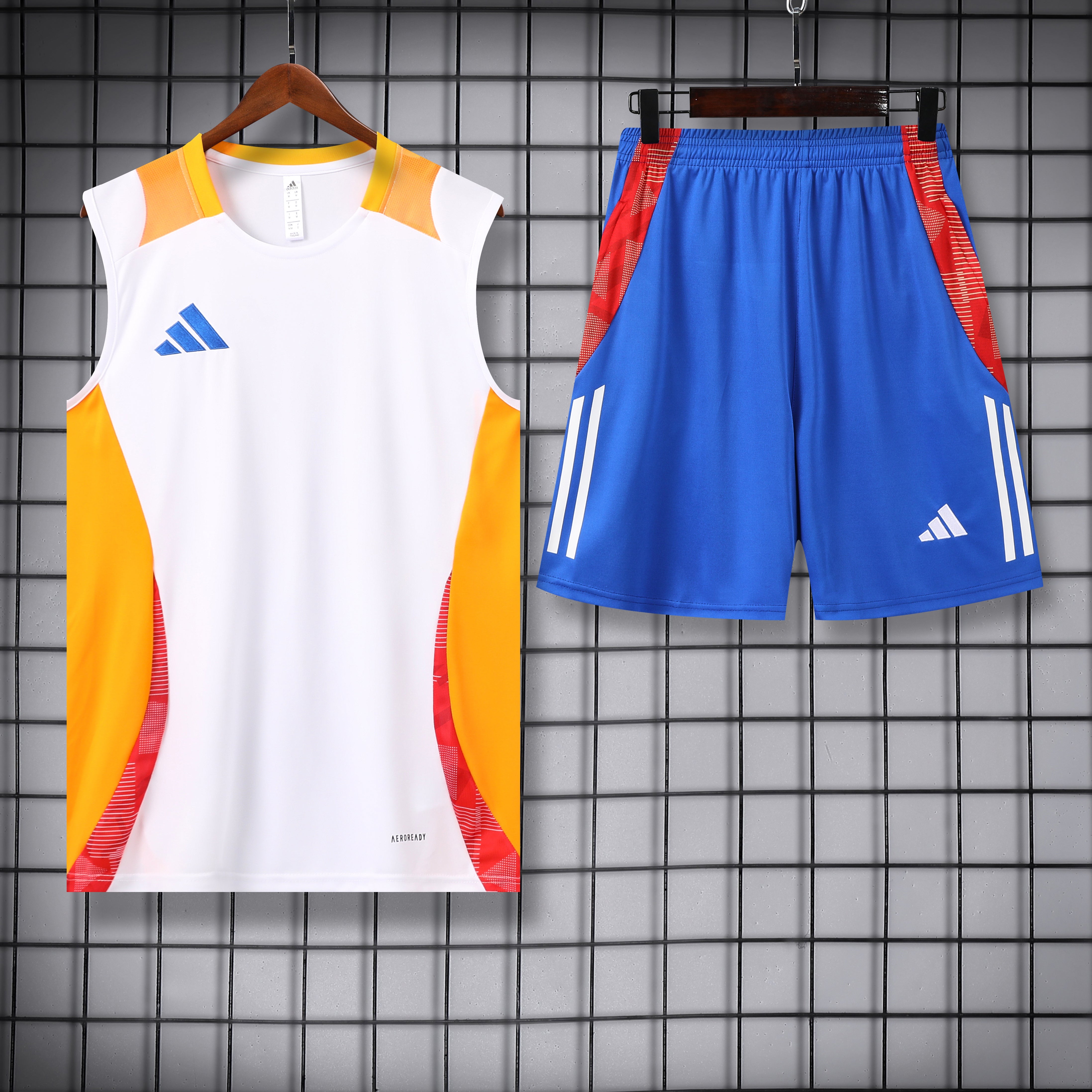 Adidas Football Sleeveless Short Set