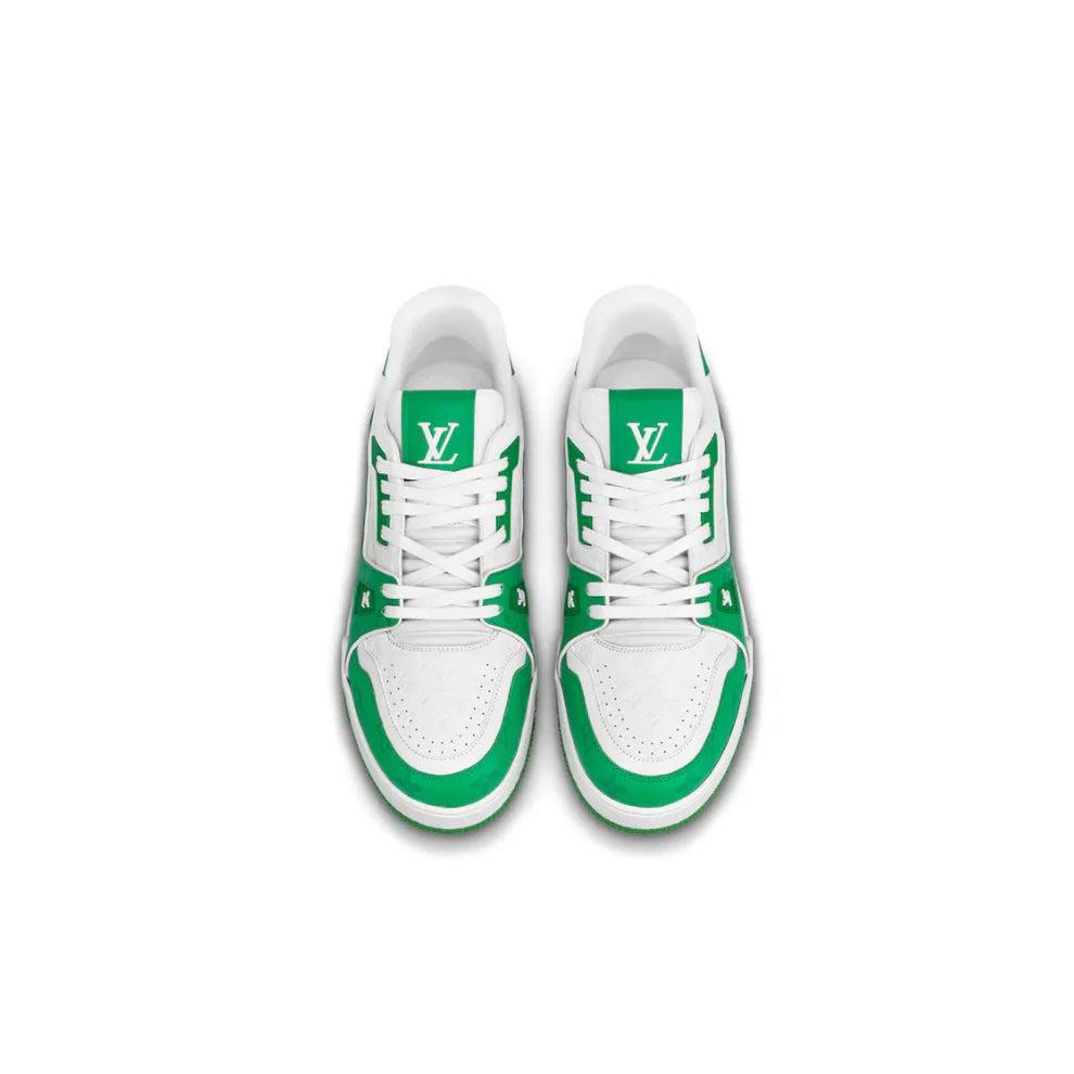 LOUIS VUITTON LV TRAINER '54' WHITE GREEN SNEAKER