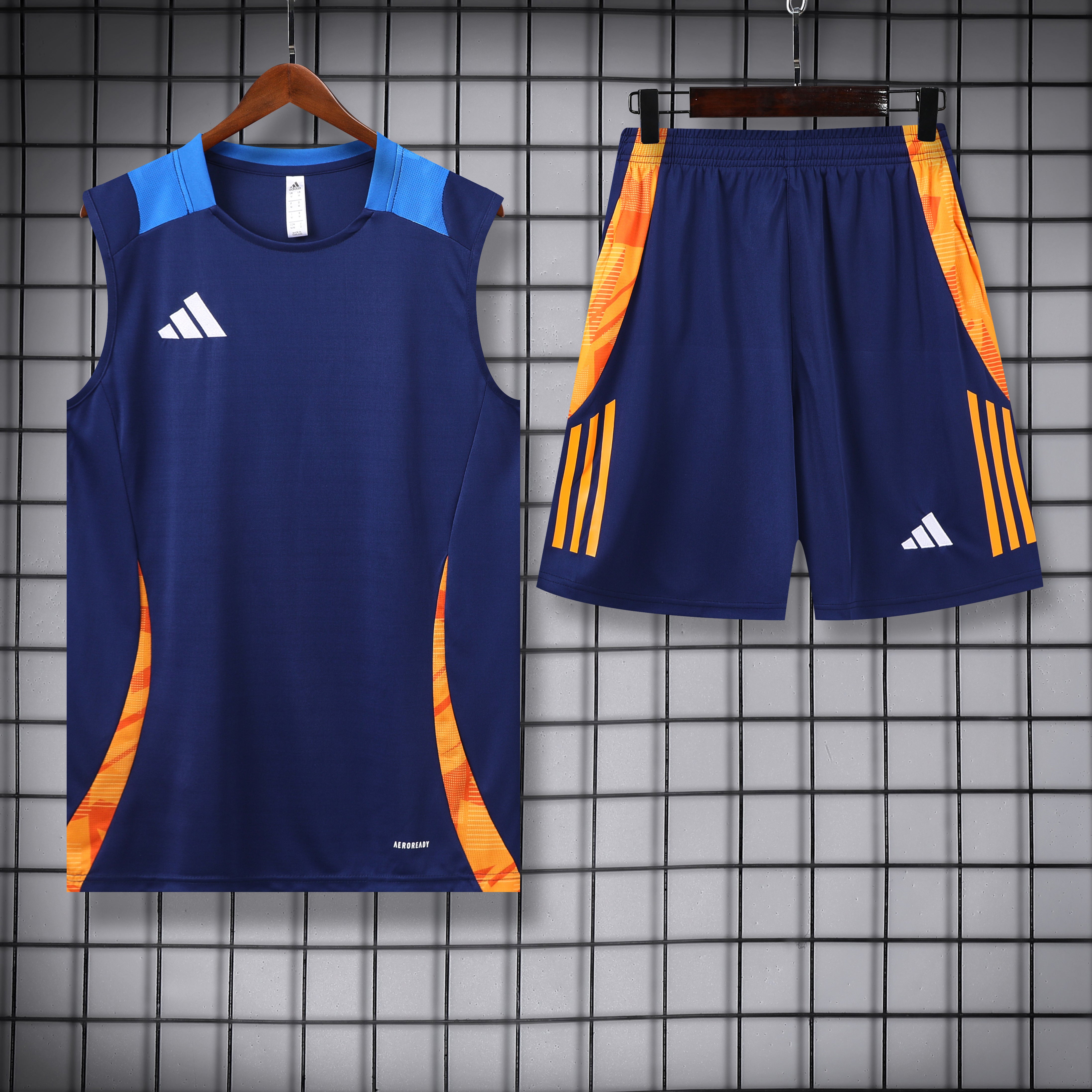 Adidas Football Sleeveless Short Set