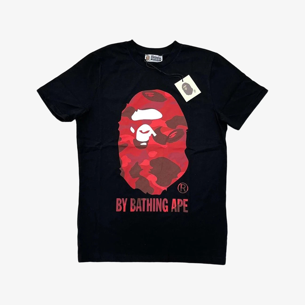 Black and clearance red bape shirt