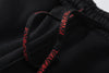 Trapstar Script Zip Through Hoodie Tracksuit- Black/Red