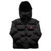 Trapstar Irongate Puffer Jacket Red/Black Detachable hood