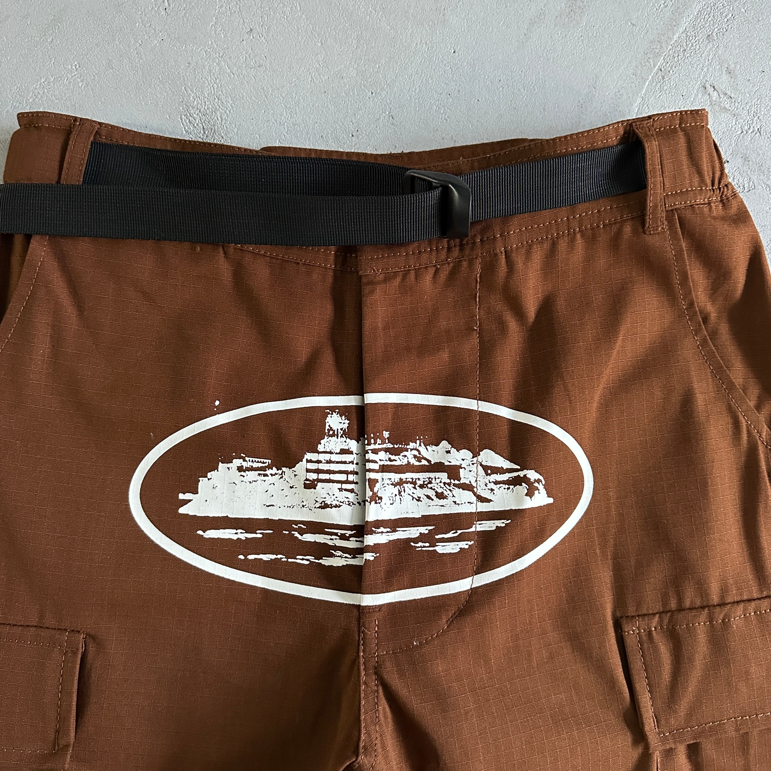 Corteiz Guerillaz* Cargo Pants Brown