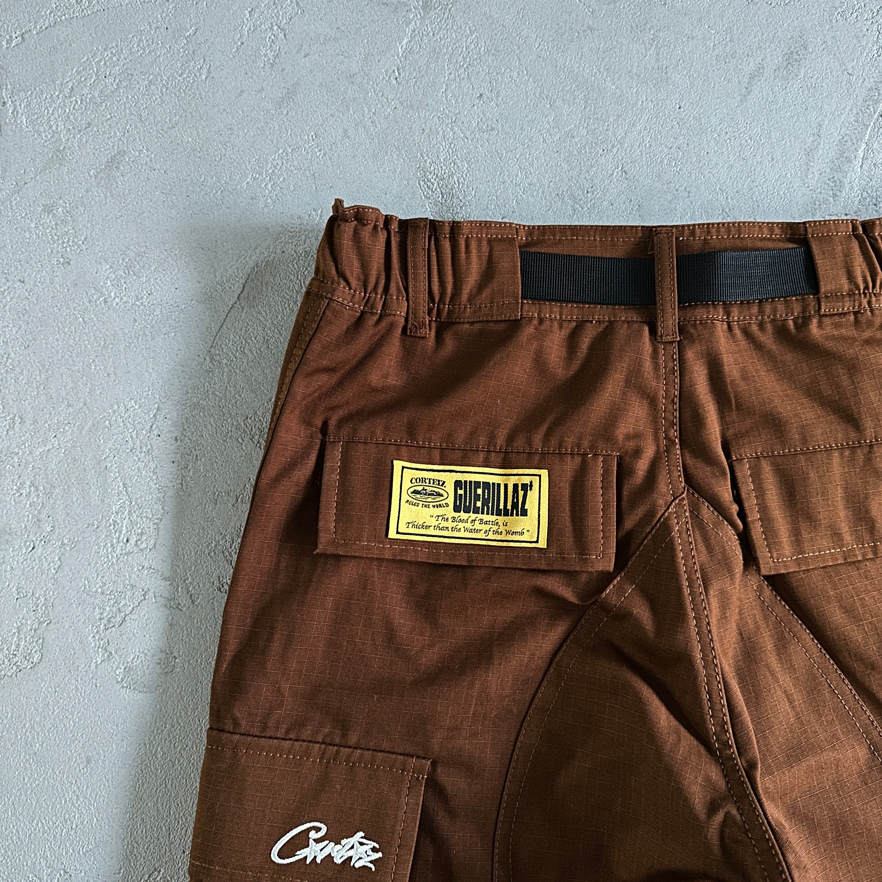 Corteiz Guerillaz* Cargo Pants Brown