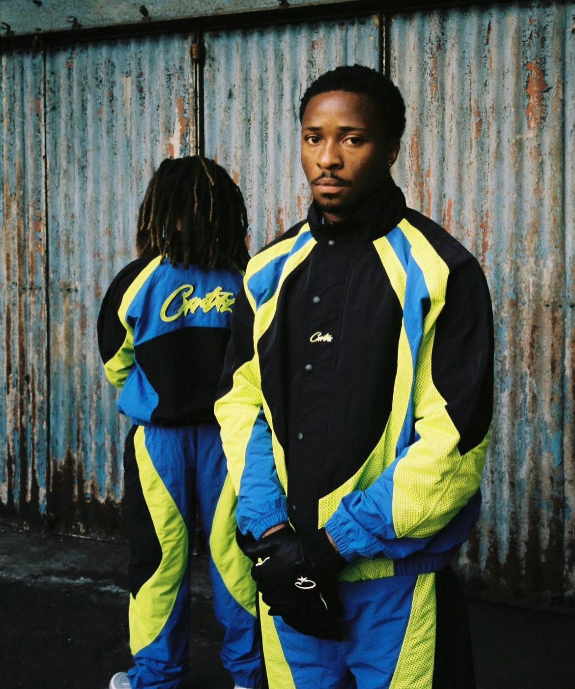 Corteiz Vertigo Shuku Tracksuit- Black/Green/Blue