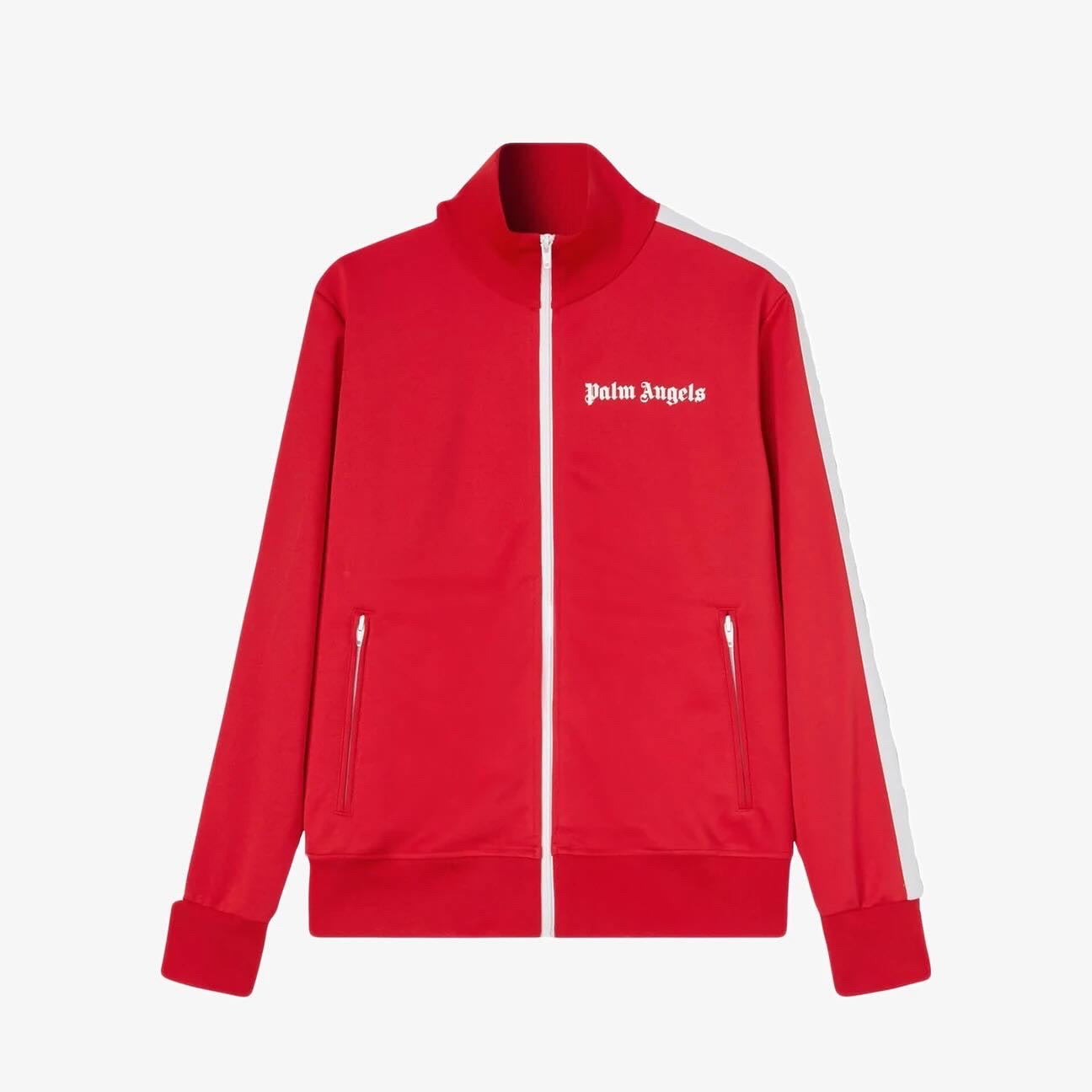 Palm angels logo red classic tracksuit