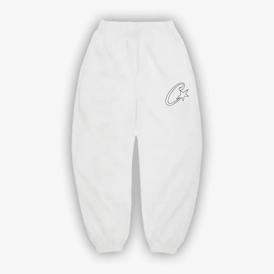 Corteiz C-Star Appliqué Jogger- White