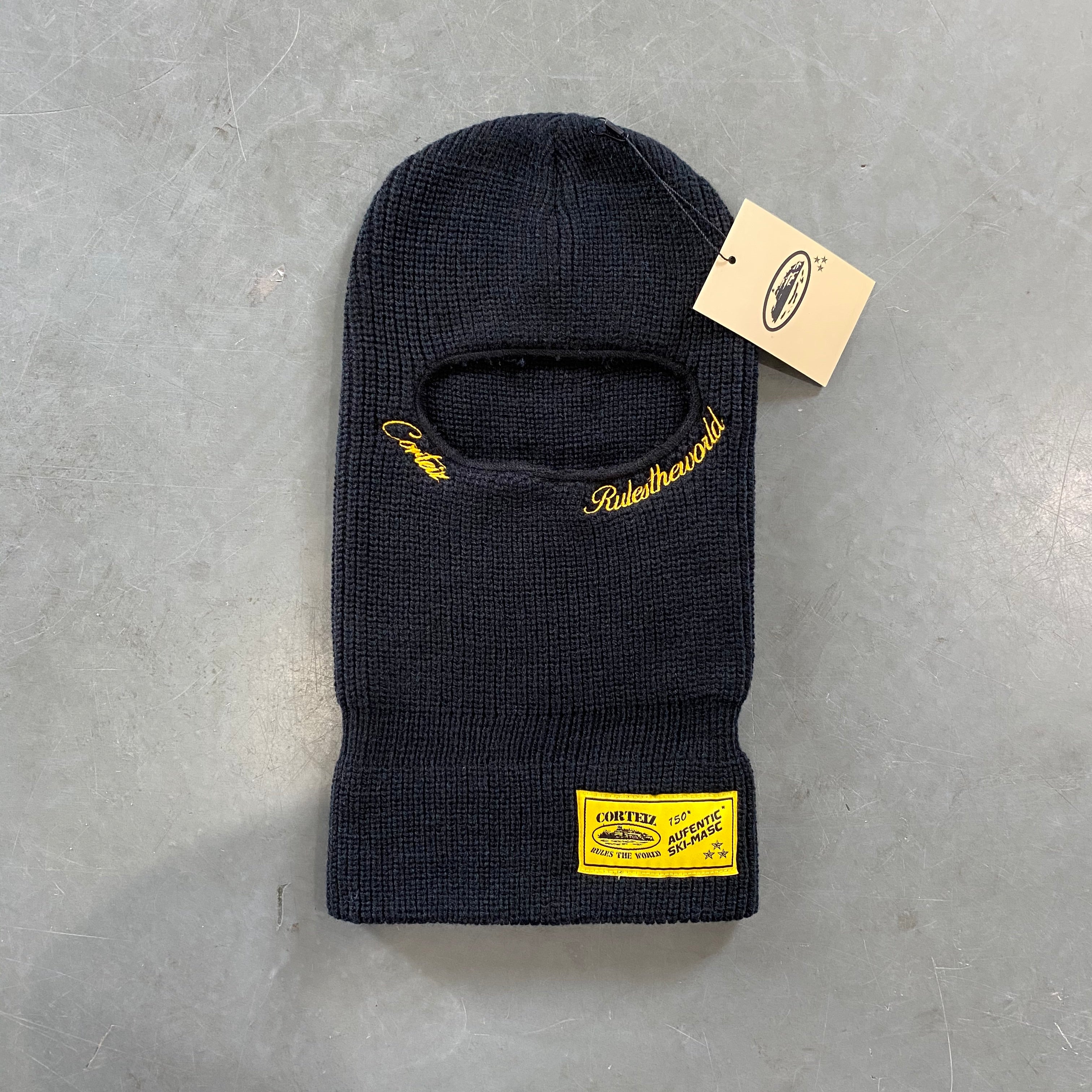 Corteiz 4 Starz Knit Bally- Black/Yellow – REESDXB