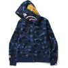 BAPE Color Camo Shark Full Zip Hoodie Blue