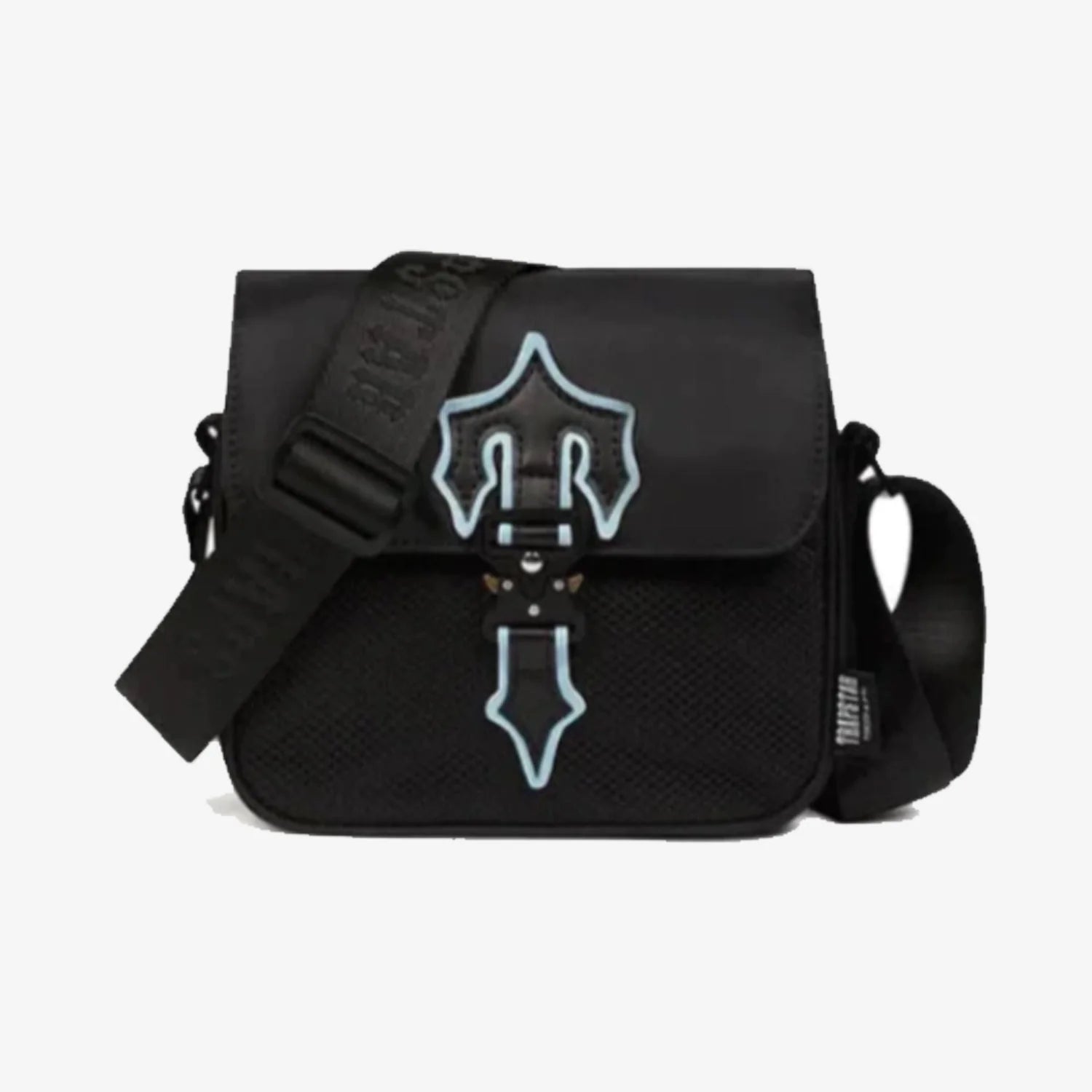 Trapstar Black & Ice Blue Irongate Messenger Bag 1.0