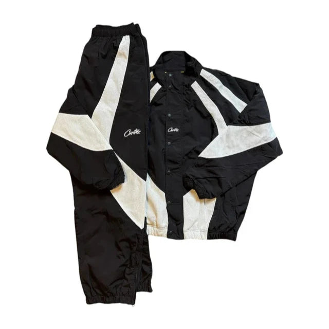 Corteiz Vertigo Shuku Tracksuit- Black/White