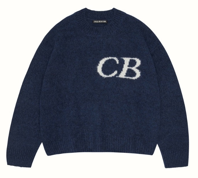 Cole Buxton Sweater- Navy Blue