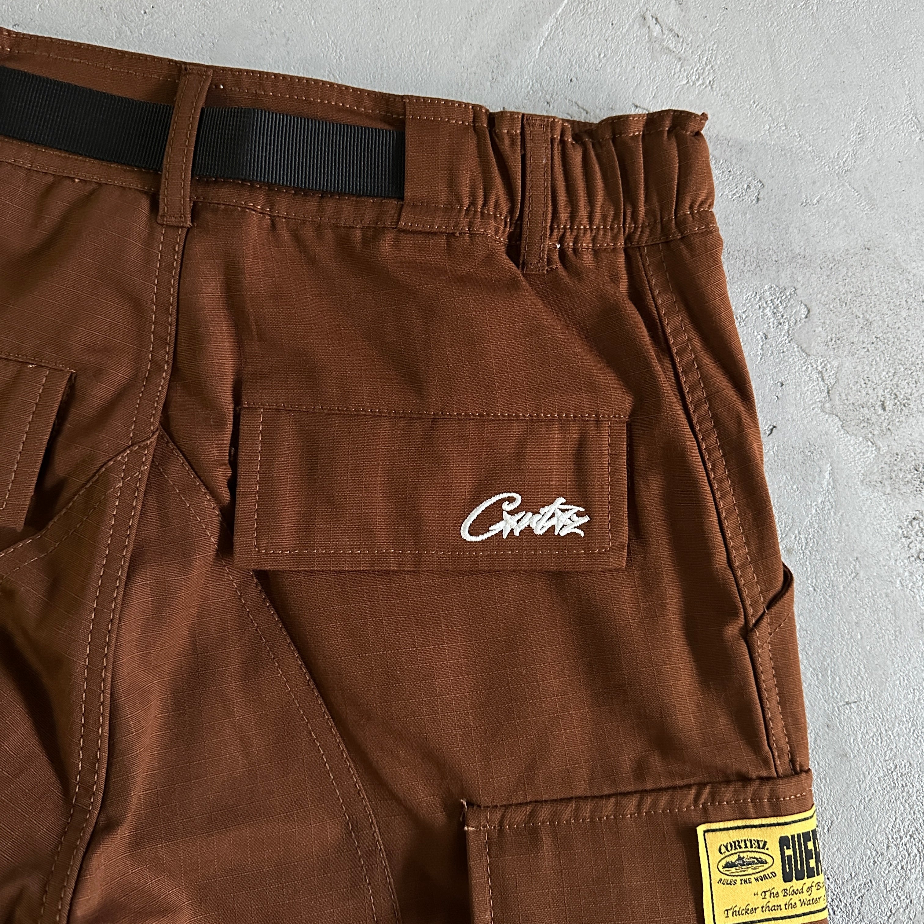 Corteiz Guerillaz* Cargo Pants Brown