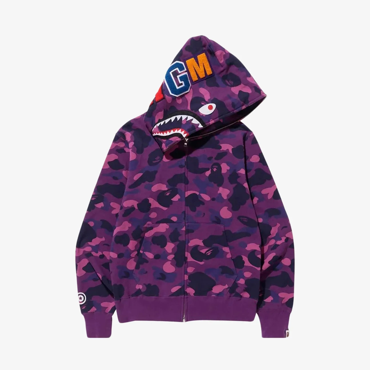 Purple camo best sale shark hoodie