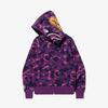 BAPE Purple Camo Shark Hoodie