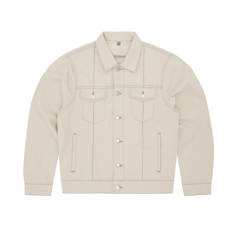 Corteiz C-Star Denim Jacket - White