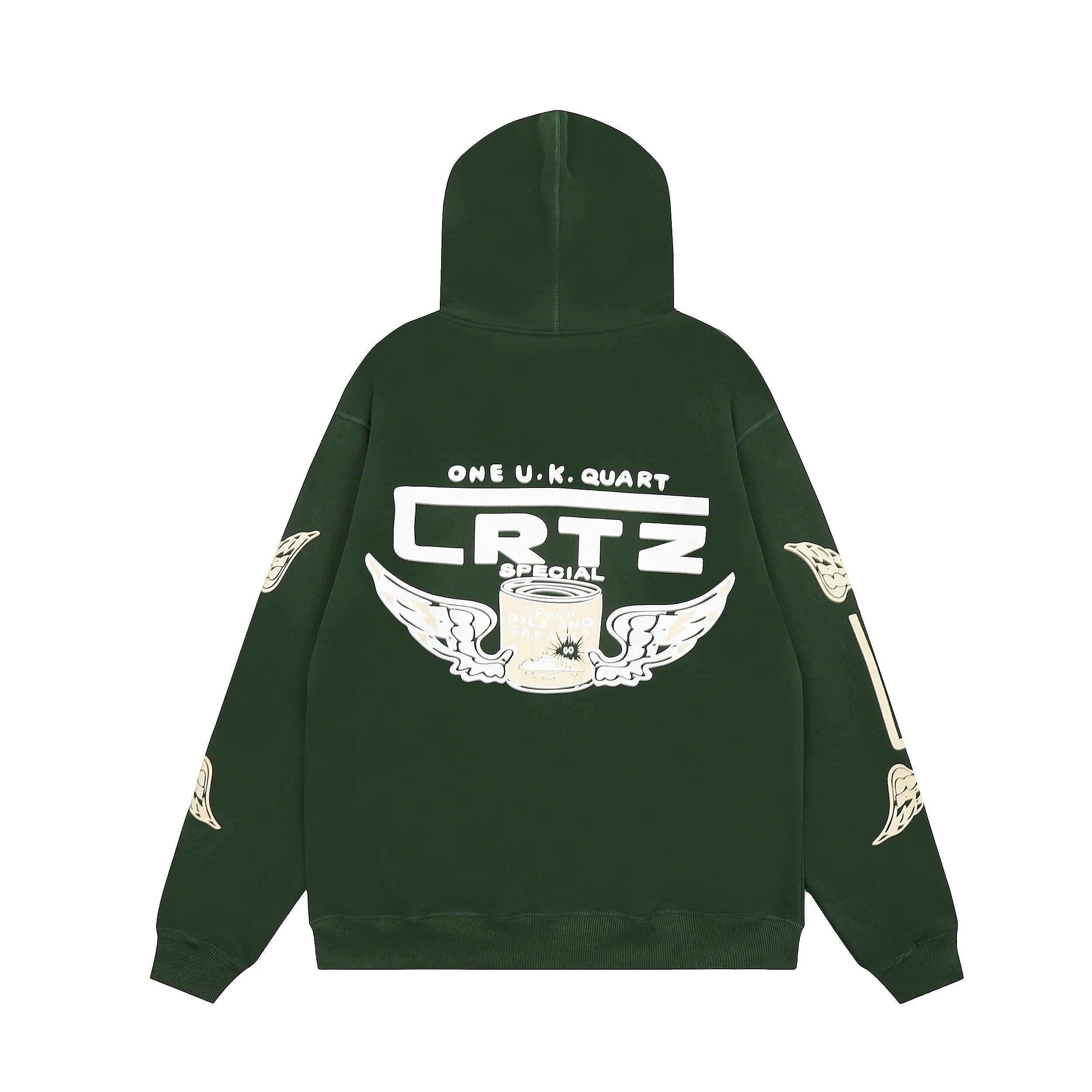 Corteiz Gasolina Double Zip Hoodie - Green