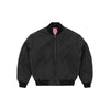 Corteiz Olde English Quilted Bomber Jacket - Black