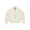 Corteiz Olde English Quilted Bomber Jacket - Cream